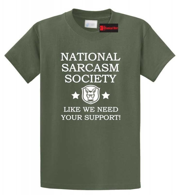 national sarcastic society t shirt